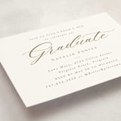 "Gilded Graduate" - Graduation Insert Cards in Champagne by Brandy Folse - Detail