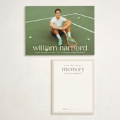 "Hartford" - Graduation Insert Cards in Silk by Ellen Schlegelmilch - With Invitation