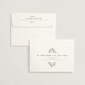 "Illuminated Storybook" - Wedding Invitations in Evergreen by Alethea and Ruth - FREE Recipient Addressing