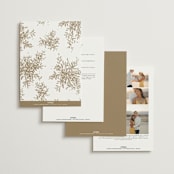 "Reflection" - Wedding Invitations in Porcelain by Leah Bisch - Back of Card Options