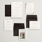 "Reflection" - Wedding Invitations in Porcelain by Leah Bisch - Invitation Suite