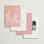 "Lush" - Wedding Invitations in Blush by Susan Moyal - Back of Card Options