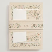 "Esther's garden" - Wedding Invitations in Ivory by Jennifer Wick - Assembled with Belly Band