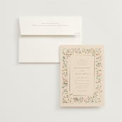 "Esther's garden" - Wedding Invitations in Ivory by Jennifer Wick - Invitation with Envelope