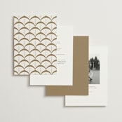 "Intertwined" - Wedding Invitations in Pearl by Janean Hinger - Back of Card Options