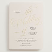 "Mirin" - Wedding Invitations in Linen by Kate Ahn - Front