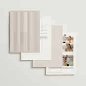 "Mirin" - Wedding Invitations in Linen by Kate Ahn - Back of Card Options