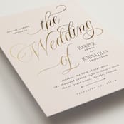 "Mirin" - Wedding Invitations in Linen by Kate Ahn - Detail