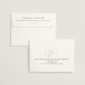 "Mirin" - Wedding Invitations in Linen by Kate Ahn - FREE Recipient Addressing