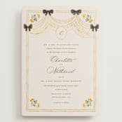 "Tuileries" - Wedding Invitations in Golden by Claudia Orengo - Front
