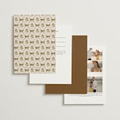 "Tuileries" - Wedding Invitations in Golden by Claudia Orengo - Back of Card Options