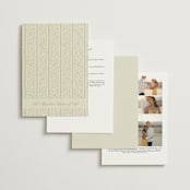 "Josephine" - Wedding Invitations in Marine by Jackie Crawford - Back of Card Options