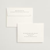 "Ink Blossoms" - Wedding Invitations in Red Tone by Ani Somi - FREE Recipient Addressing