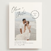 "Merge" - Wedding Invitations in Cloud by Pixel and Hank - Front
