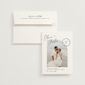 "Merge" - Wedding Invitations in Cloud by Pixel and Hank - Invitation with Envelope