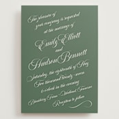 "Enchanted" - Wedding Invitations in Garden by Alston Foster - Front