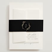 "Storybook" - Wedding Invitations in Ink by Jennifer Postorino - Assembled with Belly Band