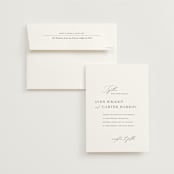 "Storybook" - Wedding Invitations in Ink by Jennifer Postorino - Invitation with Envelope