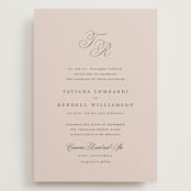 "Arch Monogram" - Wedding Invitations in Dusty Rose by Kelly Schmidt - Front