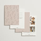 "Arch Monogram" - Wedding Invitations in Dusty Rose by Kelly Schmidt - Back of Card Options