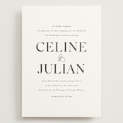 "CELINE" - Wedding Invitations in Opal by Melanie Kosuge - Front