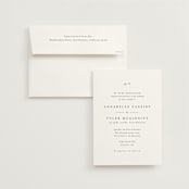 "Cedar creek" - Wedding Invitations in Cotton by Stacey Meacham - Invitation with Envelope