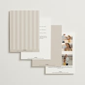 "Arabilla Overlap" - Wedding Invitations in Linen by Kelly Schmidt - Back of Card Options