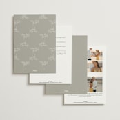 "Initial" - Wedding Invitations in Pearl by Jennifer Postorino - Back of Card Options