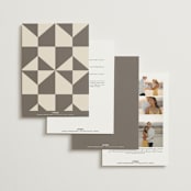 "Formal Elegance" - Wedding Invitations in Latte by Morgan Kendall - Back of Card Options