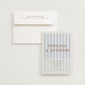 "stripes" - Wedding Invitations in Wave by Kelly Watkins - Invitation with Envelope