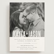 "Monumental" - Wedding Invitations in Cotton by Jessie Steury - Front