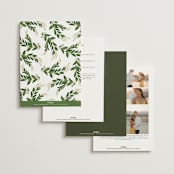 "Side Swept" - Wedding Invitations in Navy by Susan Moyal - Back of Card Options