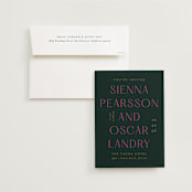 "Miami" - Wedding Invitations in Bird of Paradise by Ashley DeMeyere - Invitation with Envelope