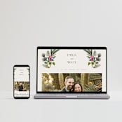 "Tropical garden" - Wedding Invitations in Lime by Elly - FREE Wedding Website