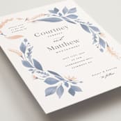 "Cascading Floral" - Wedding Invitations in Lagoon by Corinne Malesic - Detail