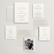 "Classic & Timeless" - Wedding Invitations in Obsidian by Lucrecia Caporale - Invitation Suite