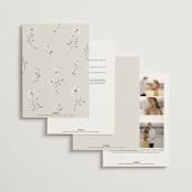 "Join Together" - Wedding Invitations in Inked by Design Lotus - Back of Card Options