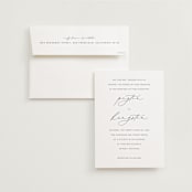 "Join Together" - Wedding Invitations in Inked by Design Lotus - Invitation with Envelope