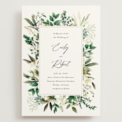 "Fresh Classic" - Wedding Invitations in Porcelain by Susan Moyal - Front