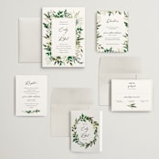 "Fresh Classic" - Wedding Invitations in Porcelain by Susan Moyal - Invitation Suite