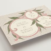 "1081" - Wedding Invitations in Blush by GeekInk Design - Detail