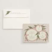 "1081" - Wedding Invitations in Blush by GeekInk Design - Invitation with Envelope