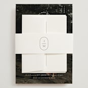 "Picture Perfect" - Wedding Invitations in Opal by Jennifer Postorino - Assembled with Belly Band