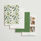 "Greenery" - Wedding Invitations in Fern by Susan Moyal - Back of Card Options