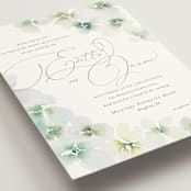 "Whispered" - Wedding Invitations in Springtime by Design Lotus - Detail