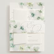"Whispered" - Wedding Invitations in Springtime by Design Lotus - Assembled with Belly Band