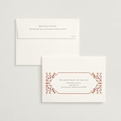 "Jaipur" - Wedding Invitations in Ruby by Mansi Verma - FREE Recipient Addressing