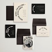 "Spin" - Wedding Invitations in Cream by Pixel and Hank - Invitation Suite
