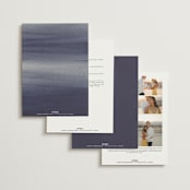 "Stillness" - Wedding Invitations in Horizon by Sumak Studio - Back of Card Options