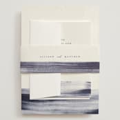 "Stillness" - Wedding Invitations in Horizon by Sumak Studio - Assembled with Belly Band
